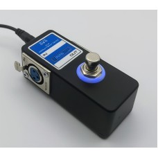 Compact XLR Permanent Mute Popless Foot Switch with LED