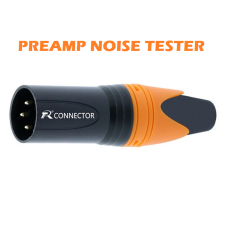 Test Preamp Noise with this 3Pin Male XLR Plug