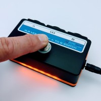 XLR Momentary AB Foot Switch with LED - Momentarily switch A to B - Popless