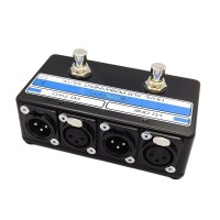 Dual XLR Permanent Mute Switch with LEDS - Popless