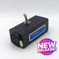 XLR PERMANENT MUTE INLINE SWITCH FOR MICROPHONE ETC. POPLESS