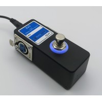 Compact XLR Permanent Mute Popless Foot Switch with LED Compact XLR Permanent Mute Popless Foot Switch with LED