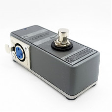 Compact XLR Momentary Push To Talk (PTT) Popless Foot Switch with Battery LED
