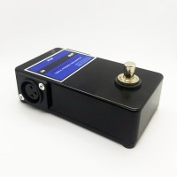 Non-Latching Soft Touch XLR Permanent Mute Popless Switch Pedal With LED