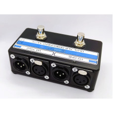 Dual XLR Permanent Mute Switch with LEDS - Popless