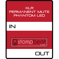  XLR Permanent Mute Popless Foot Switch with Phantom Powered LED