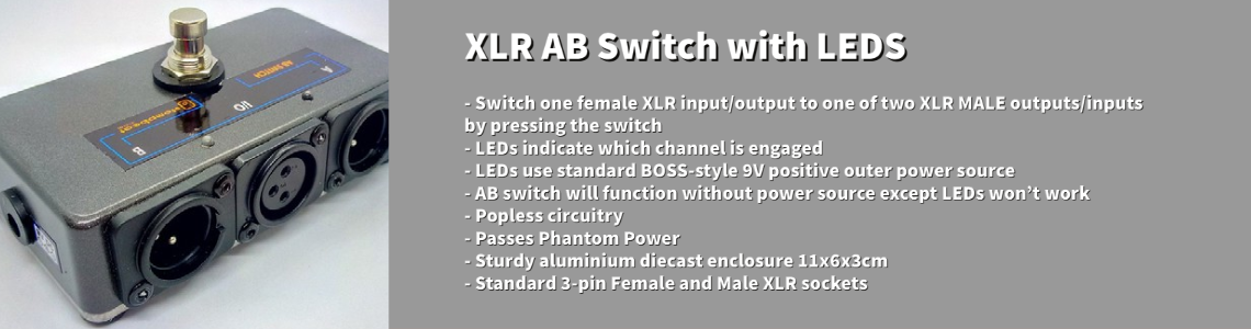 XLR AB Switch with LEDS