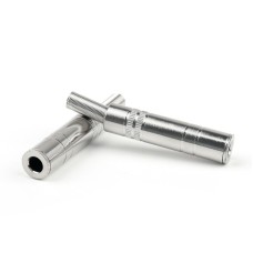 Stereo 6.35mm Metal Female Jack Inline Socket Connectors 2pcs