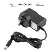 9V 1A AC to DC Adaptor Reverse Polarity AU